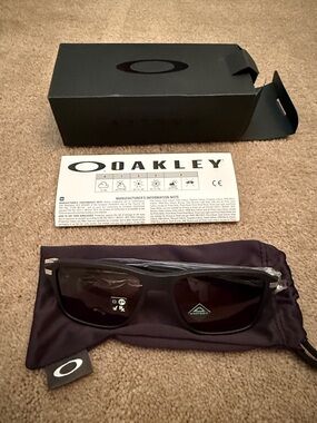 Oakley wheel house Black Frame Sunglasses with prism gray Lenses